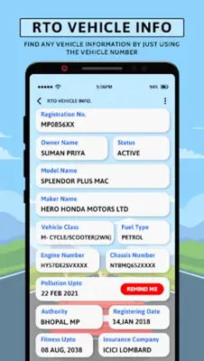 RTO Vehicle Information App android App screenshot 3